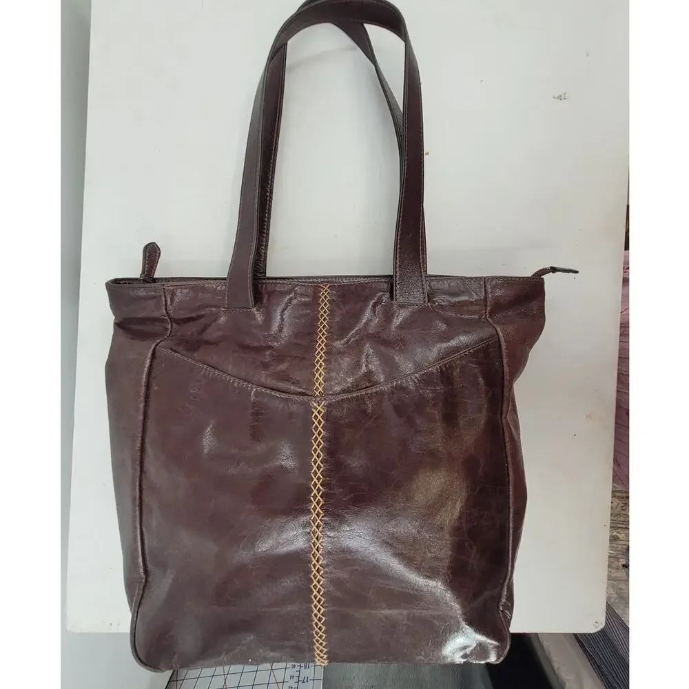 National Geographic Distressed‎ Leather Tote Dark Academia Travel Bag bohemian